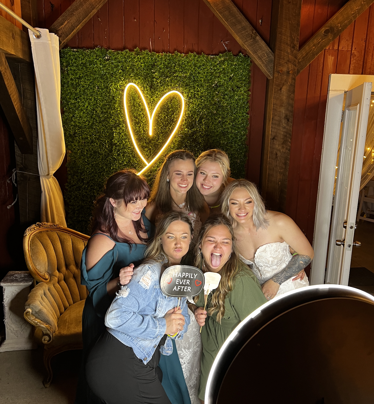 All of our props included!  Even our own photo booth!