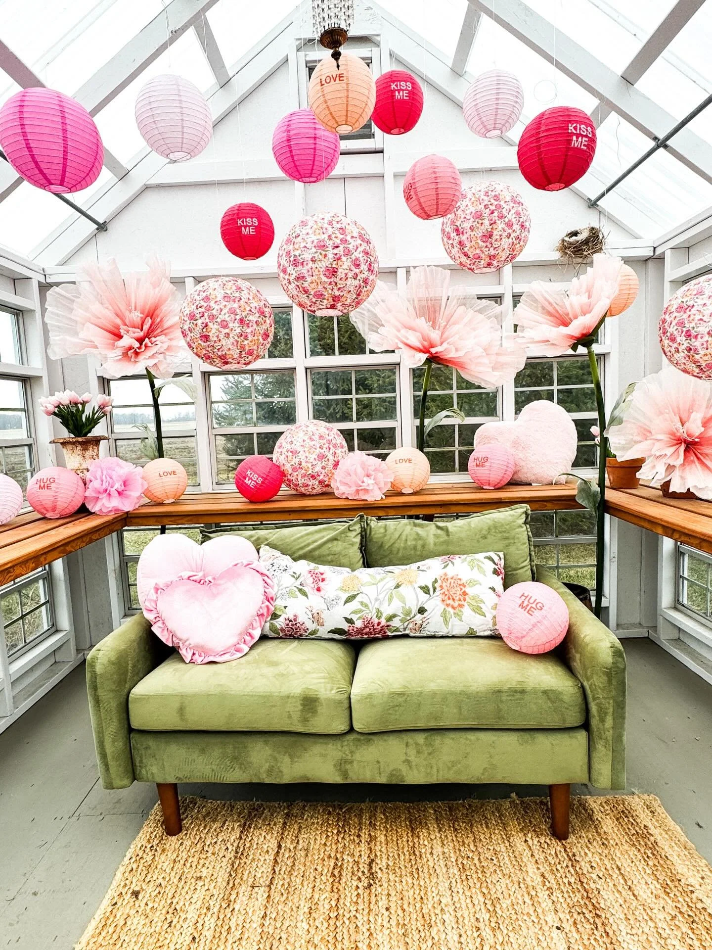 Will you be my Valentine? 
Greenhouse is almost finished for Valentine&rsquo;s Day shoots!