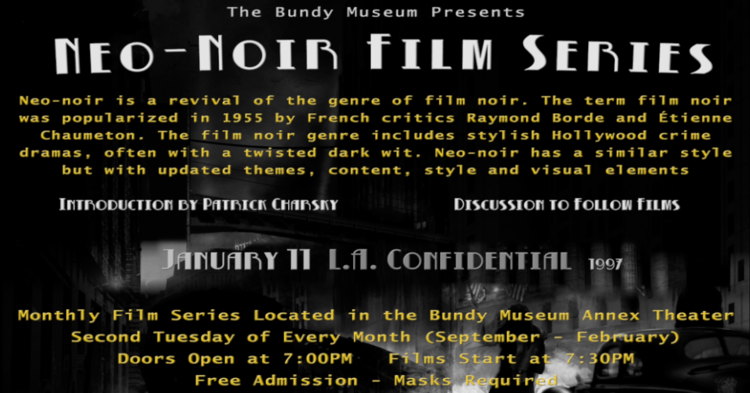 Neo-Noir Film - Jan. 11, 2022 - LA Confidential (1997) — The Bundy Museum of History & Art