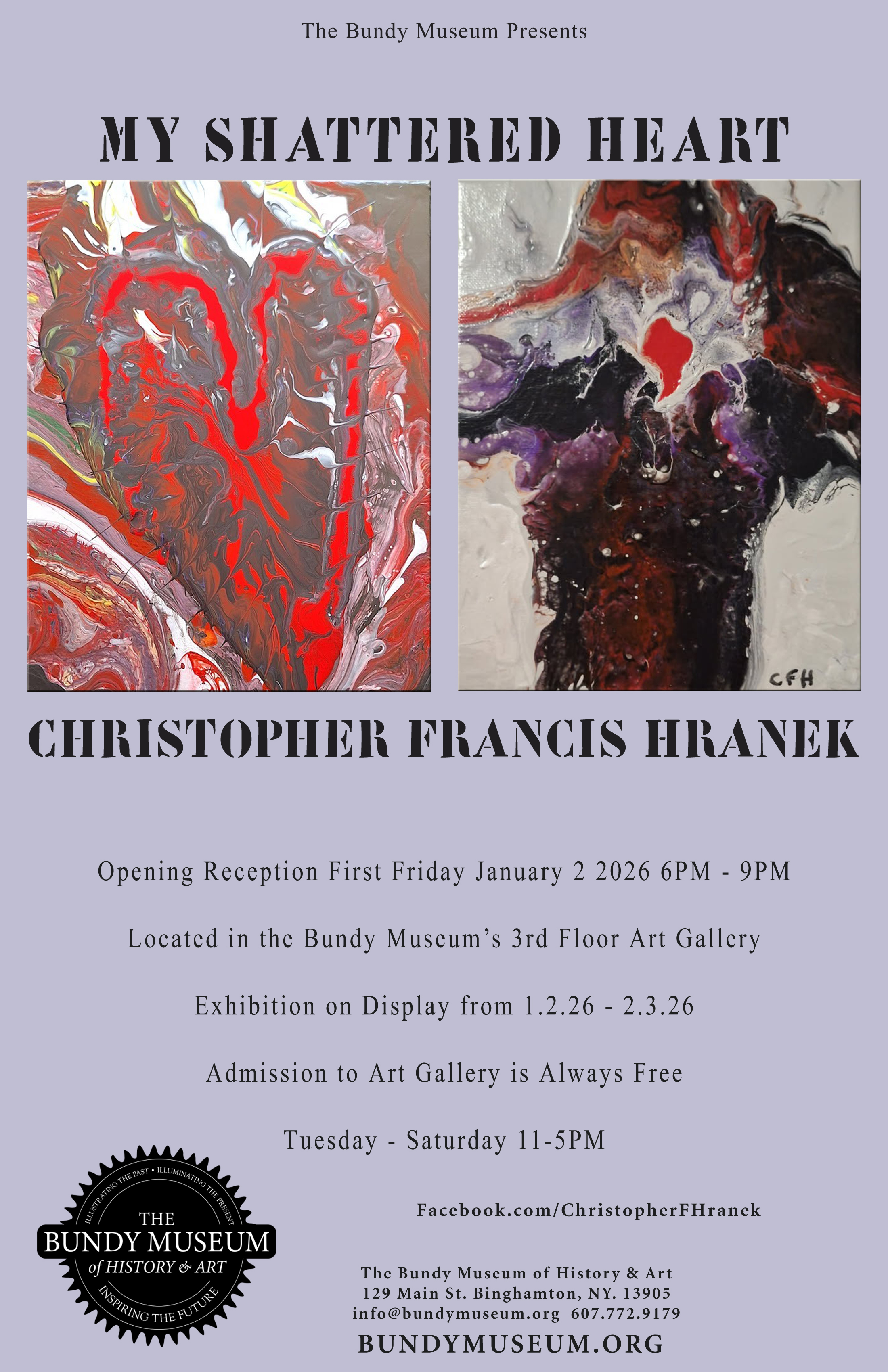 First Friday Opening Reception Jan. 2nd, 2026 - from 6-9pm
