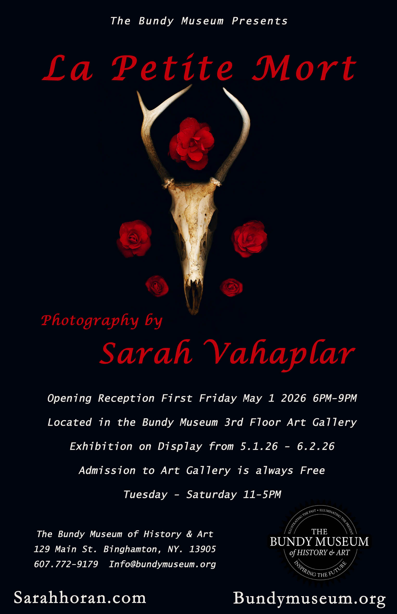 First Friday Closing Reception May 1st, 2026 - from 6:00 pm – 9:00 pm