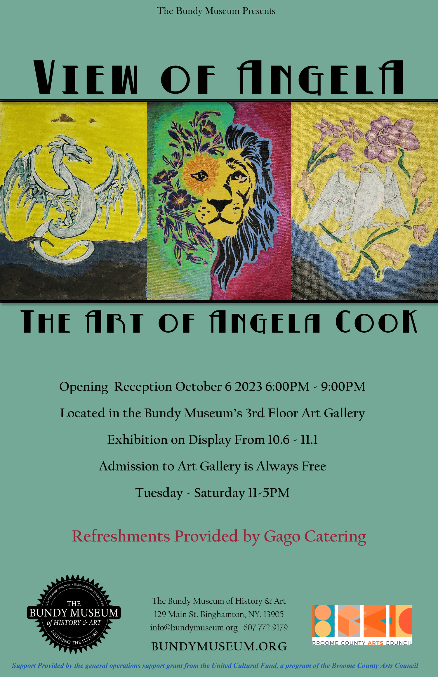 View of Angela - The Art of Angela Cook — The Bundy Museum of History & Art