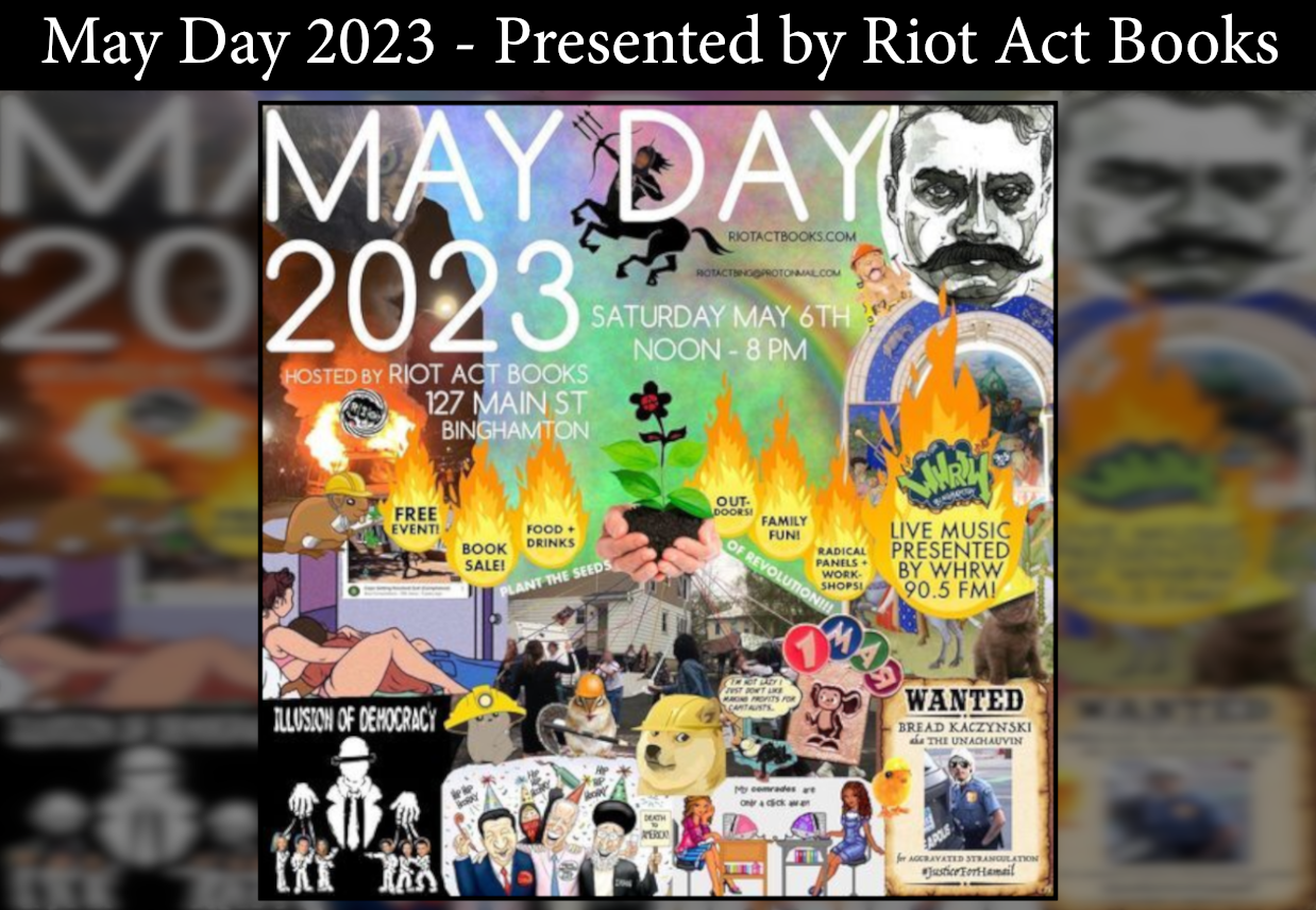 May Day 2023 Book Sale Presented by Riot Act Books — The Bundy Museum