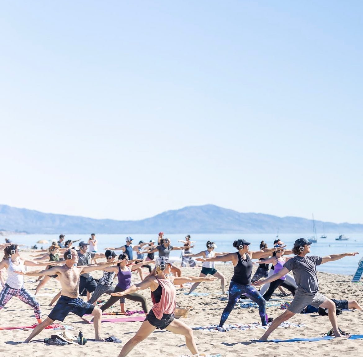 Get outside for Beach Yoga this Saturday &amp; Sunday at 10am! ☀️ 

View Class Schedule &amp; Register Online via link in bio or at www.SantaBarbaraBeachYoga.com 🐚