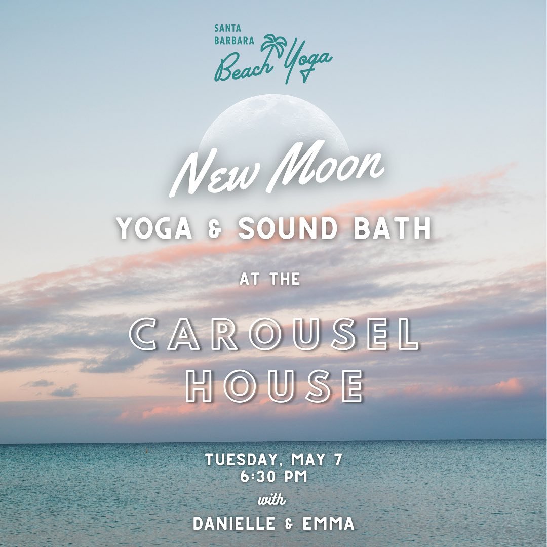 *New Moon* Yoga &amp; Sound Bath at the Carousel House 🌑✨ Tuesday, May 7th at 6:30pm 

This month, we&rsquo;ll gather during the new moon rather than the usual full moon time. The new moon, symbolizing new beginnings and a time of fresh starts, prov