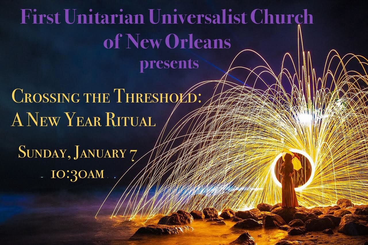 ✨ Crossing the Threshold: A New Year Ritual ✨ 

To mark the transition into the new year, we will work with the four elements (Earth, Air, Fire, Water) to ritually honor the gifts of 2023, leave behind what we do not want to bring onward with us, and