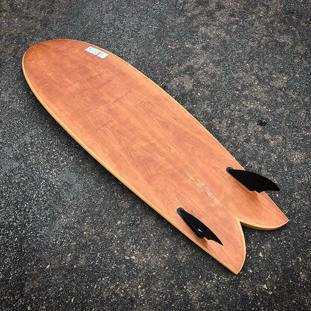 ALMOST 5&rsquo;11&rdquo;
5&rsquo;10.5&rdquo; x 21&rdquo;
Cherry, balsa, EPS and cork. No fiberglass.
Single to double concave out through vee. 
Weighs about 5.25lbs if I remember correctly... definitely less than 1lb/ft... (my self imposed lightweigh