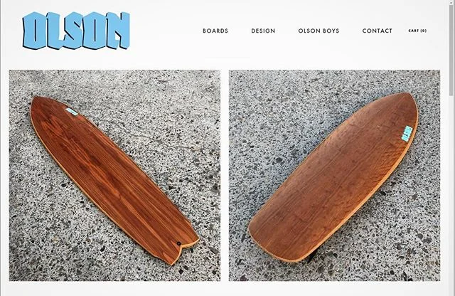 OLSON
olsonboards.com is up...
Let me know how it looks 🎉
Thank you to everyone that has been supporting The Olson Boys on this endeavor 🙏🏼🙏🏼🙏🏼
Happy New Year 🎉🎉🎉
#olsonboyswebuild 
#surfboard
#customsurfboards
#woodensurfboard 
#madeintheu
