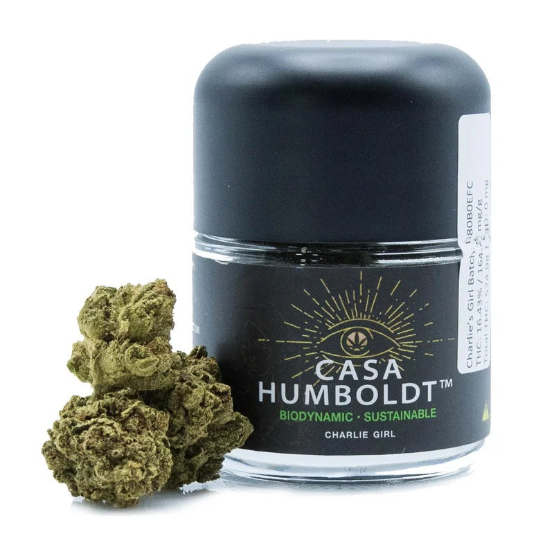 Casa Humboldt, Charlie Girl (Sativa) 1/8 Packaged Flower, Outdoor Light Dep