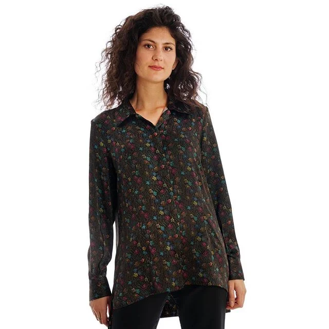 Satin floral blouse &pound;450