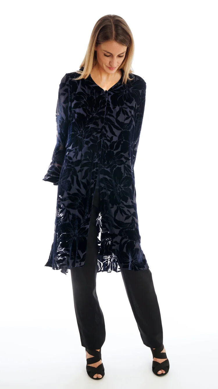 Navy silk jacquard velvet jacket (av. black) £480.jpg