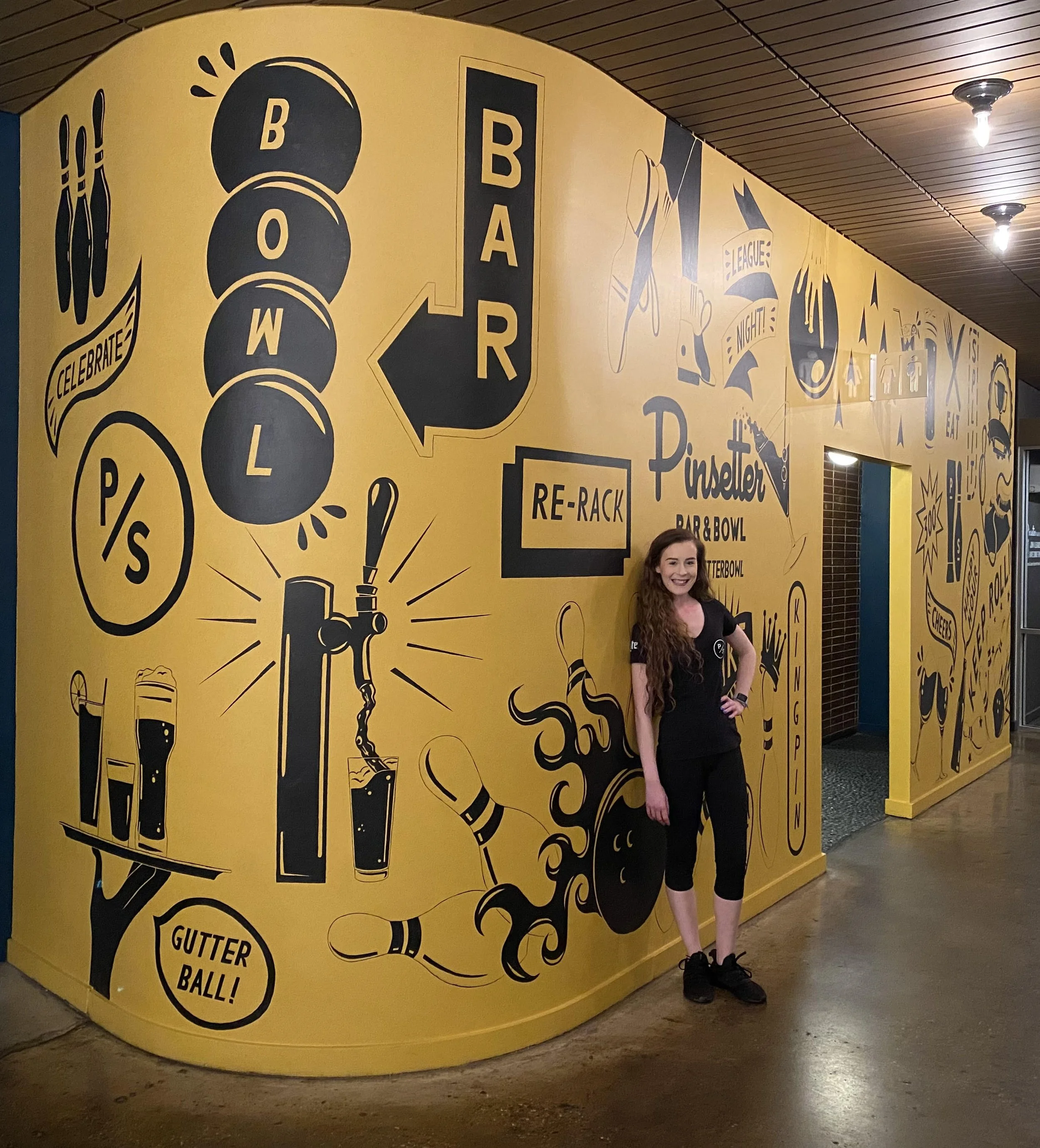 Pinsetter Bar & Bowl Mural