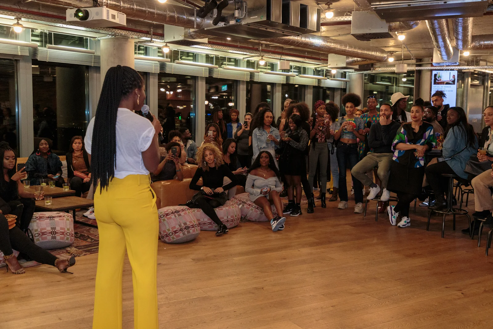 CURL Founder Nana Addison, speaking at CURL Ambassador Event on 21 March 2019, (C) Philipp Primus