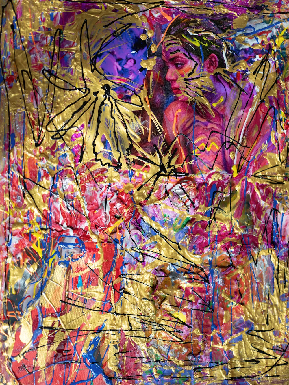 Butterflies (2019) - 16 x 20 - Mixed Media - $1,000