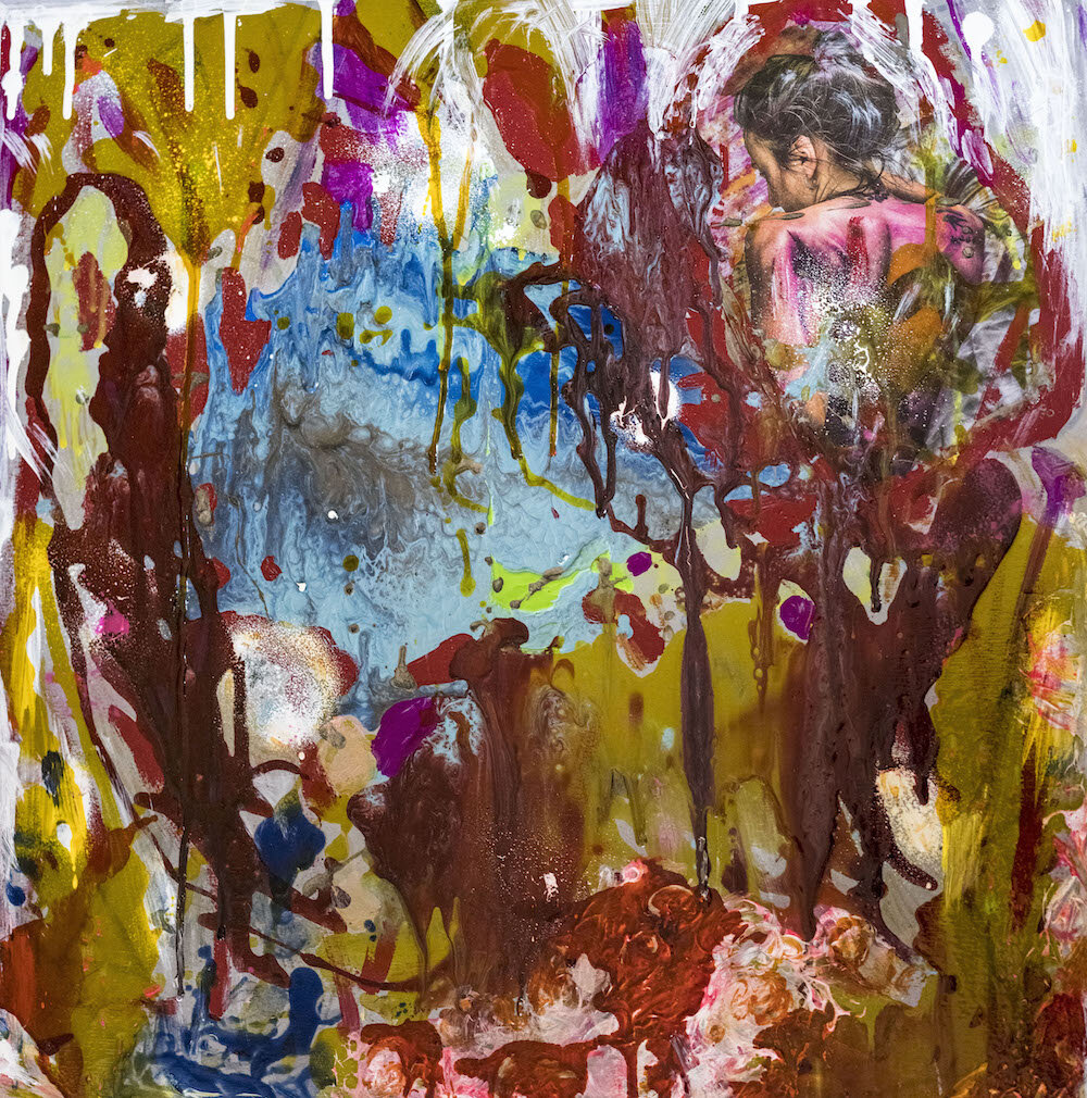 Careless (2018) - 24 x 24 - Mixed Media - $2,000