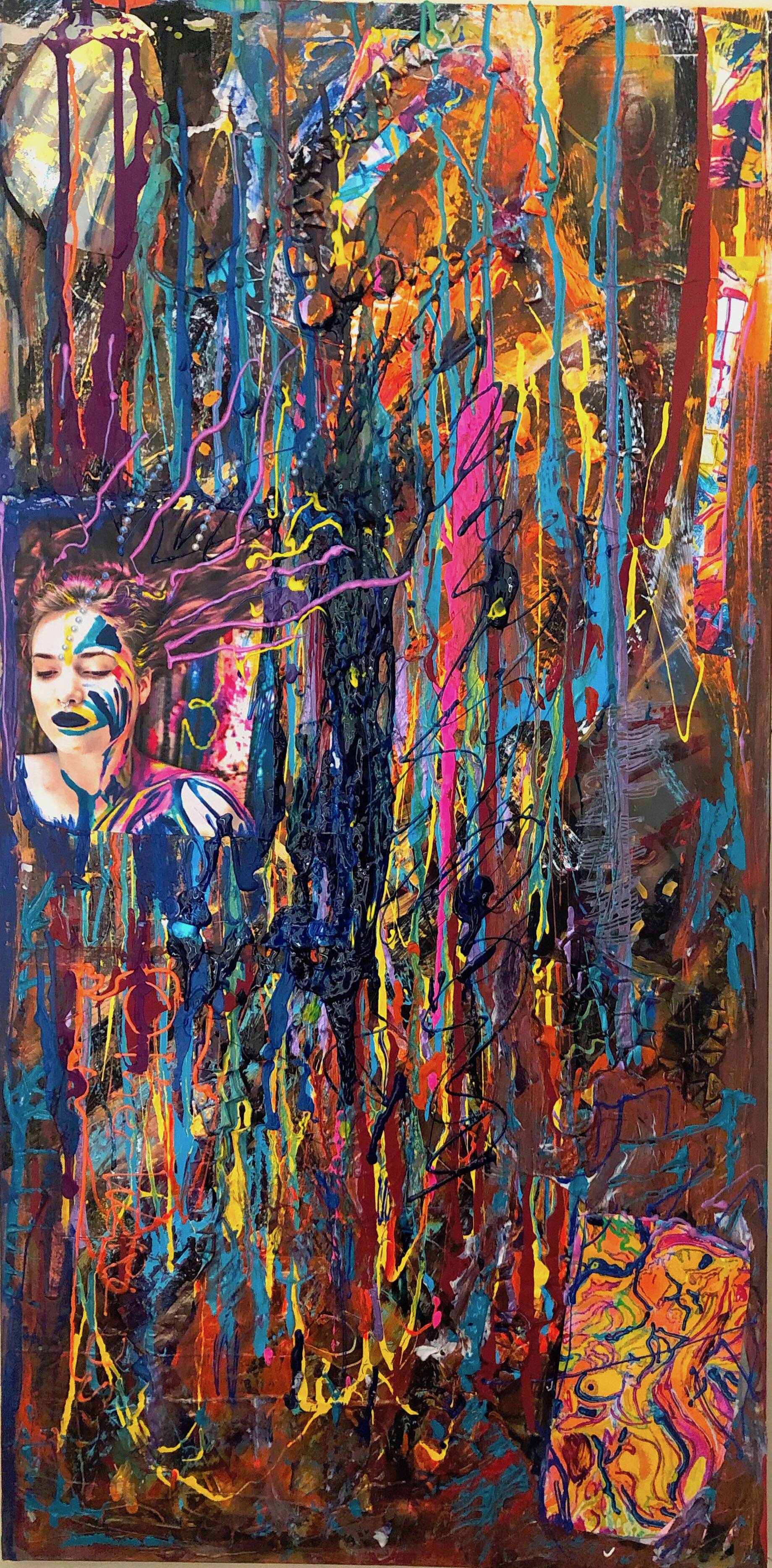 Left of Centre (2018) - 24x48 - Mixed Media - $2,000