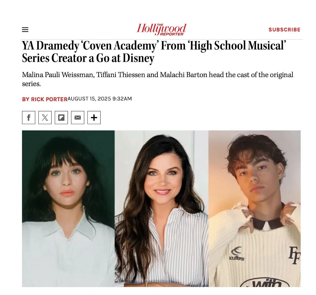 The excellent Keegan Connor Tracy @keegolicious has a recurring role in upcoming series ‘Coven Academy.’ We look forward to sharing news about this project and seeing who Keegan will be playing.
@disneyplus @disney
From The Hollyw