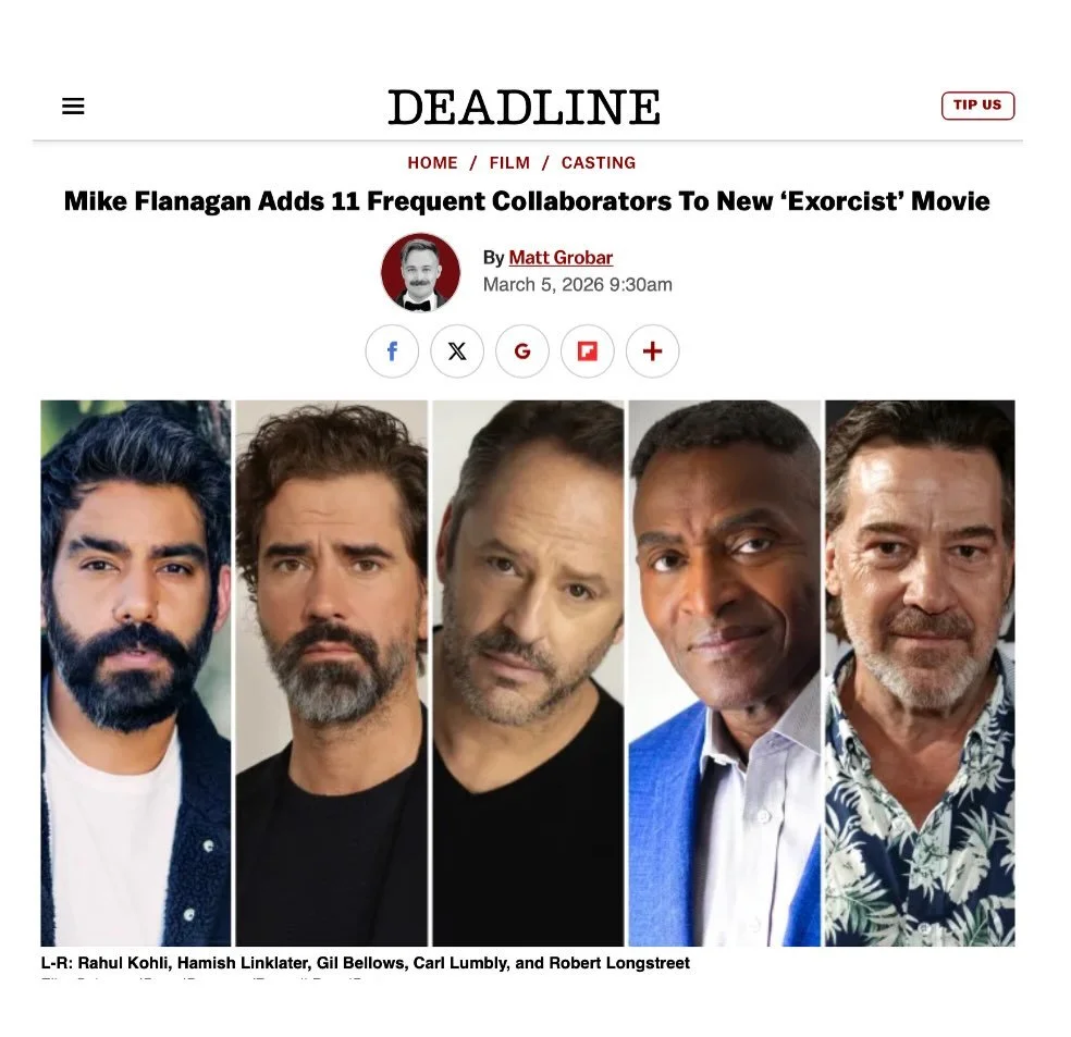 An exciting and horrifying new project for the talented Gil Bellows ( @gil.bellows ) is in motion. We eagerly await the release of this one!
 
From @deadline
 
EXCLUSIVE: Mike Flanagan has added 11 longtime collaborators to the cast of his untitled n