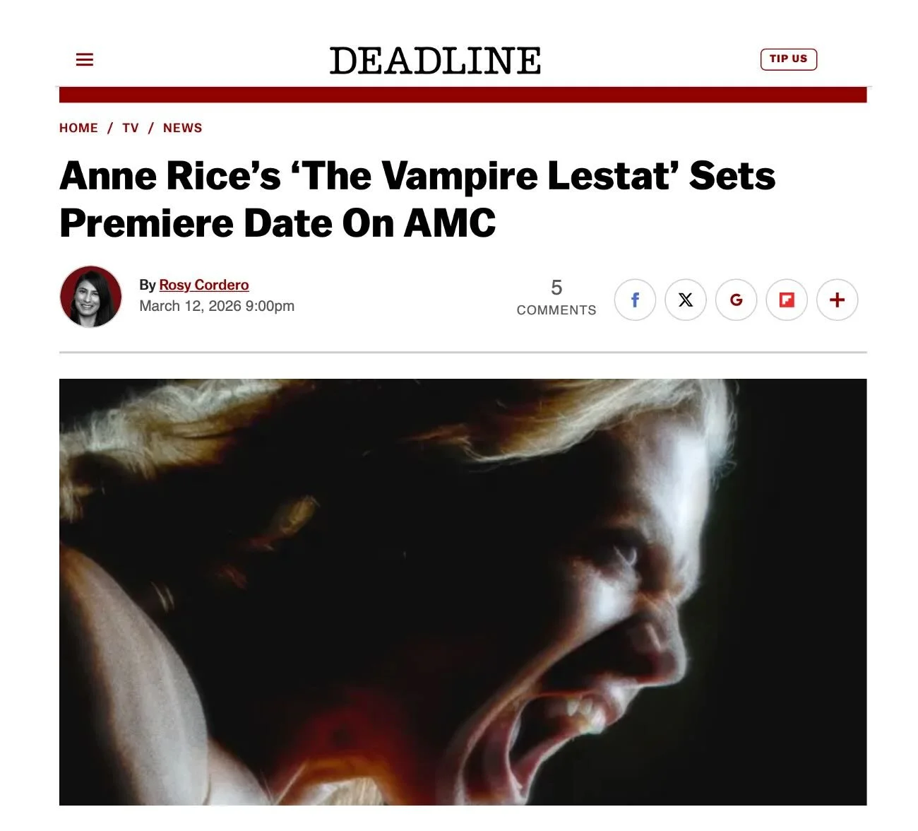 Joining the cast of #thevampirelestat is Christopher Heyerdahl.
 
The Devil&rsquo;s Road finally has an end in sight. Or, perhaps, a beginning.
Premieres  June 7 on AMC and AMC+.
 
 
@AMCsAnneRice #vampireseries