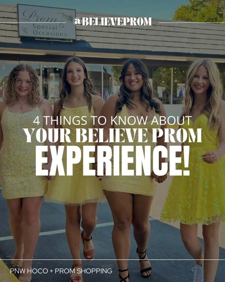 The 𝓾𝓵𝓽𝓲𝓶𝓪𝓽𝓮 PNW prom experience is here!! 🥰💫

New trends, inclusive sizing, and a one-on-one appointment made just for you! 💕

Let&rsquo;s make prom magic together ✨

Store hours + more @ the Link In Our Bio‼️

#believeprom #spokanepromdr