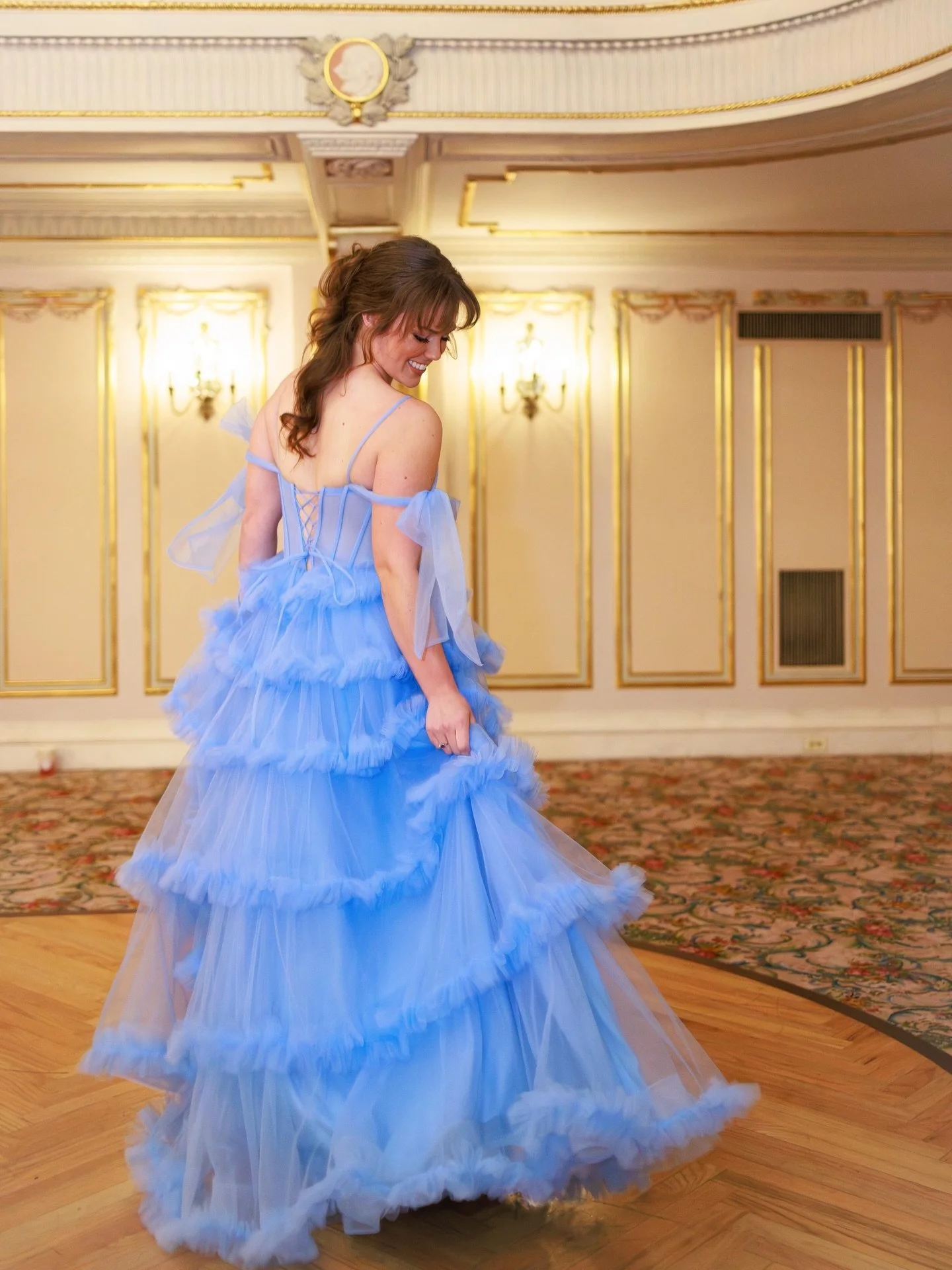 You guys!! This gorgeous gown is still here &amp; we are daydreaming of the day she finds her forever fairytale home 🥰💎✨

#fashionweek #fashionweekspokane #prom2026 #promdressshopping #formalwear