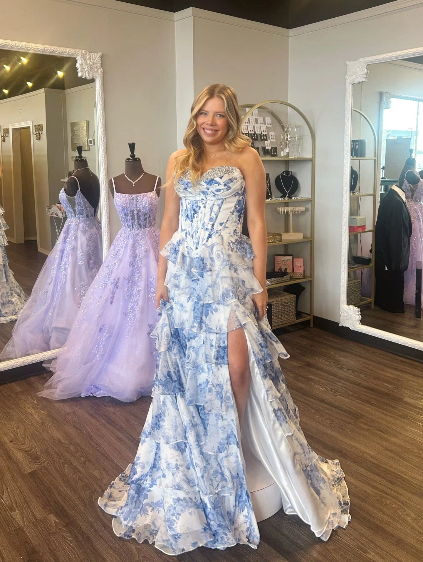 Are you living your fairytale dream this prom season? 💙 or wanting to make a statement for senior year? 🙊✨

This new stunner has all the perfect details!! 

#believeprom #promdressshopping #prom2026 #promdresses #promenade
