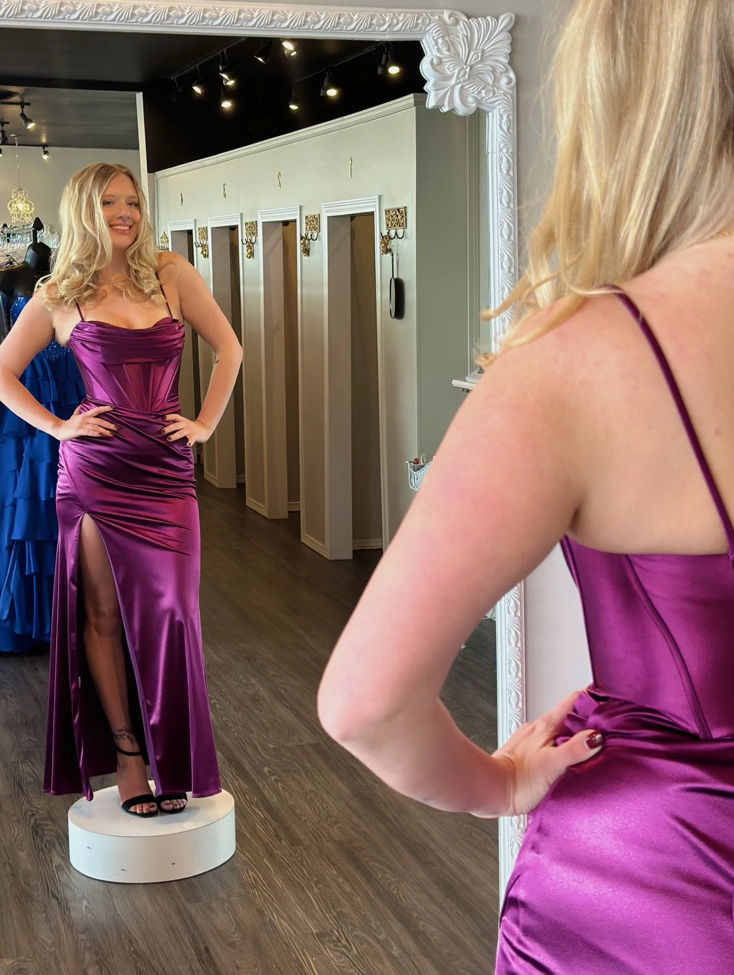 Chic. Sweet. &amp; Sleek. 💜✨

#believeprom #promdressshopping #promshopping #prom2026 #promdresses