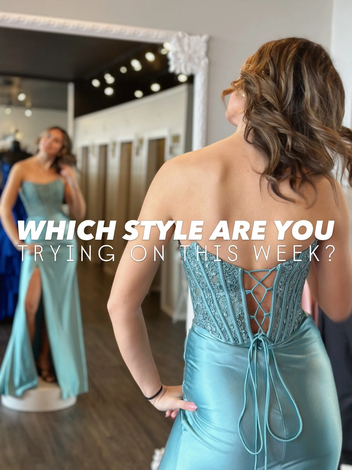 NEW PROM STYLES, 50% OFF PROM SALE, &amp; $99 &amp; UNDER PROM STYLES!!! 🤩 The formalwear selection right now is stacked! ✨ 

Are you coming to see us this week to find the perfect dress for your next formal event? 💃

#believeprom #prom2026 #promdr