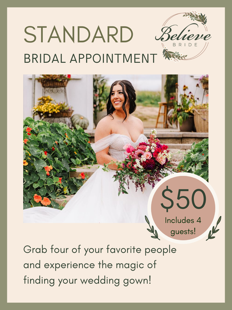 Do You Have To Make An Appointment For David's Bridal Standard Bridal Appointment | Believe Bride