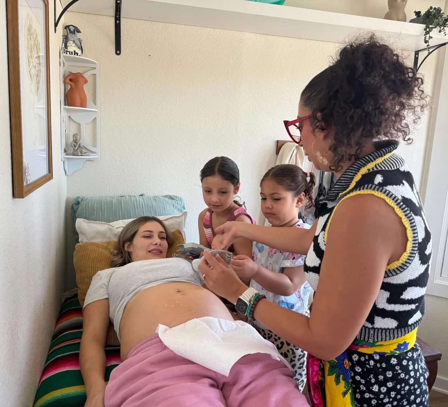 A glimpse into family-centered care✨
These two littles helped me palpate, measure, and listen to their baby sister&rsquo;s heartbeat at nearly every visit. By the end of their mom&rsquo;s pregnancy they would palpate first and tell me exactly what ba