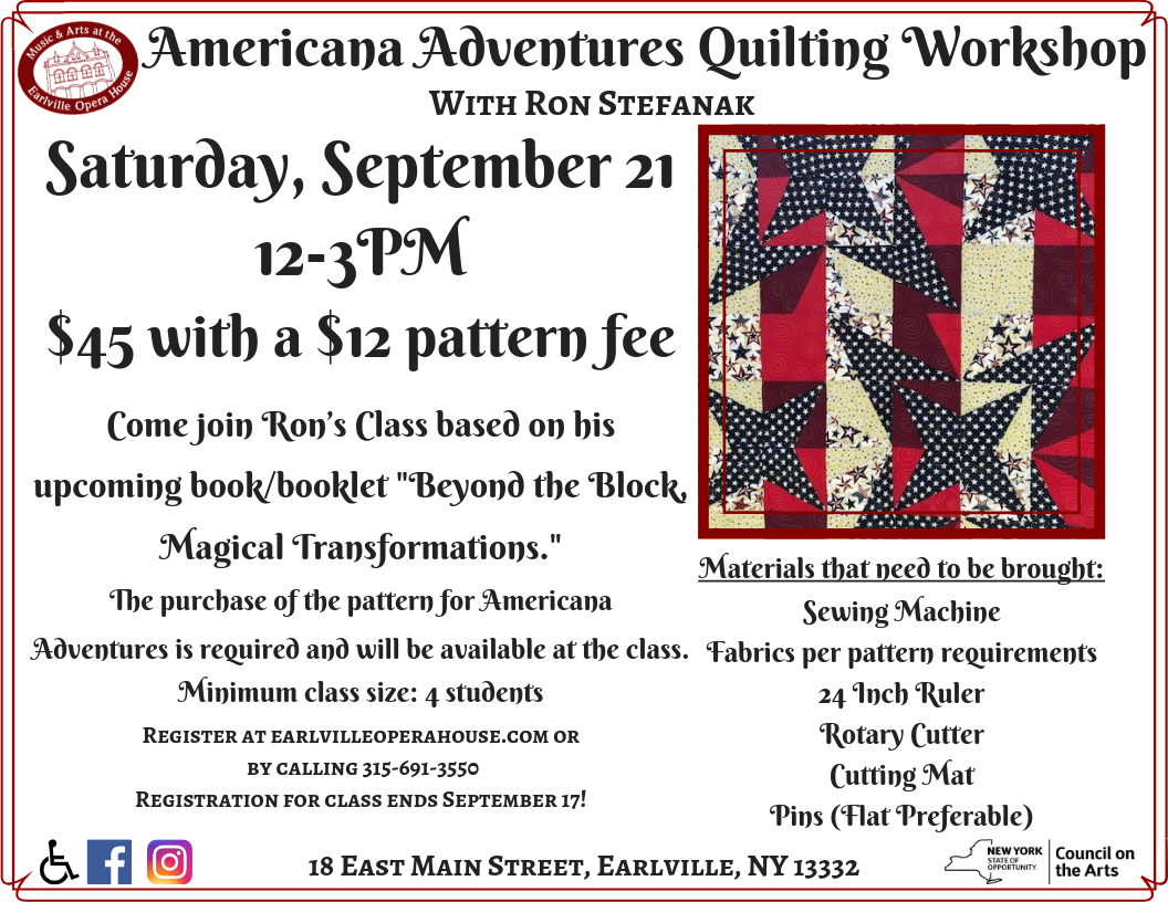 Americana Adventures Quilting Workshop