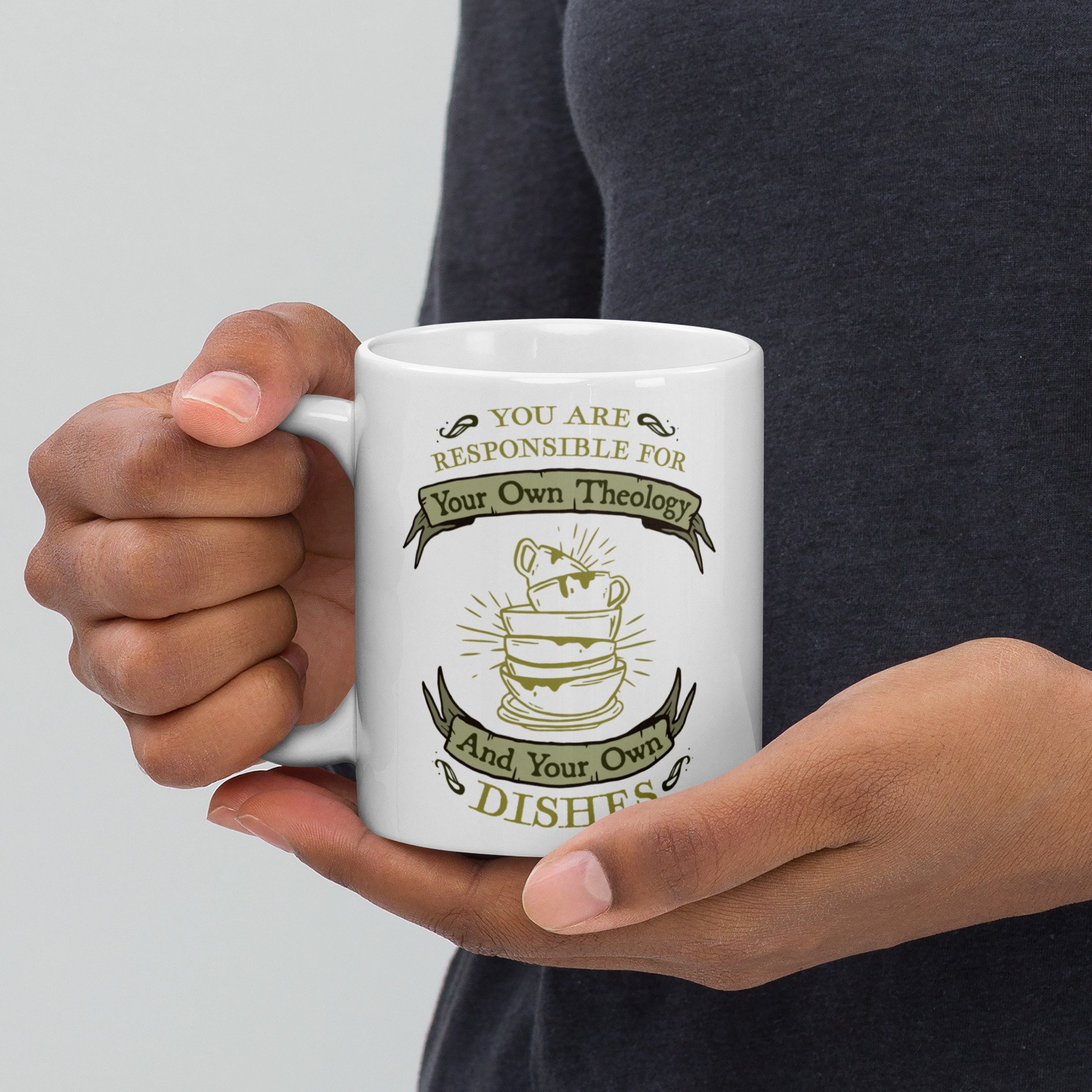 Theology and Dishes Mug