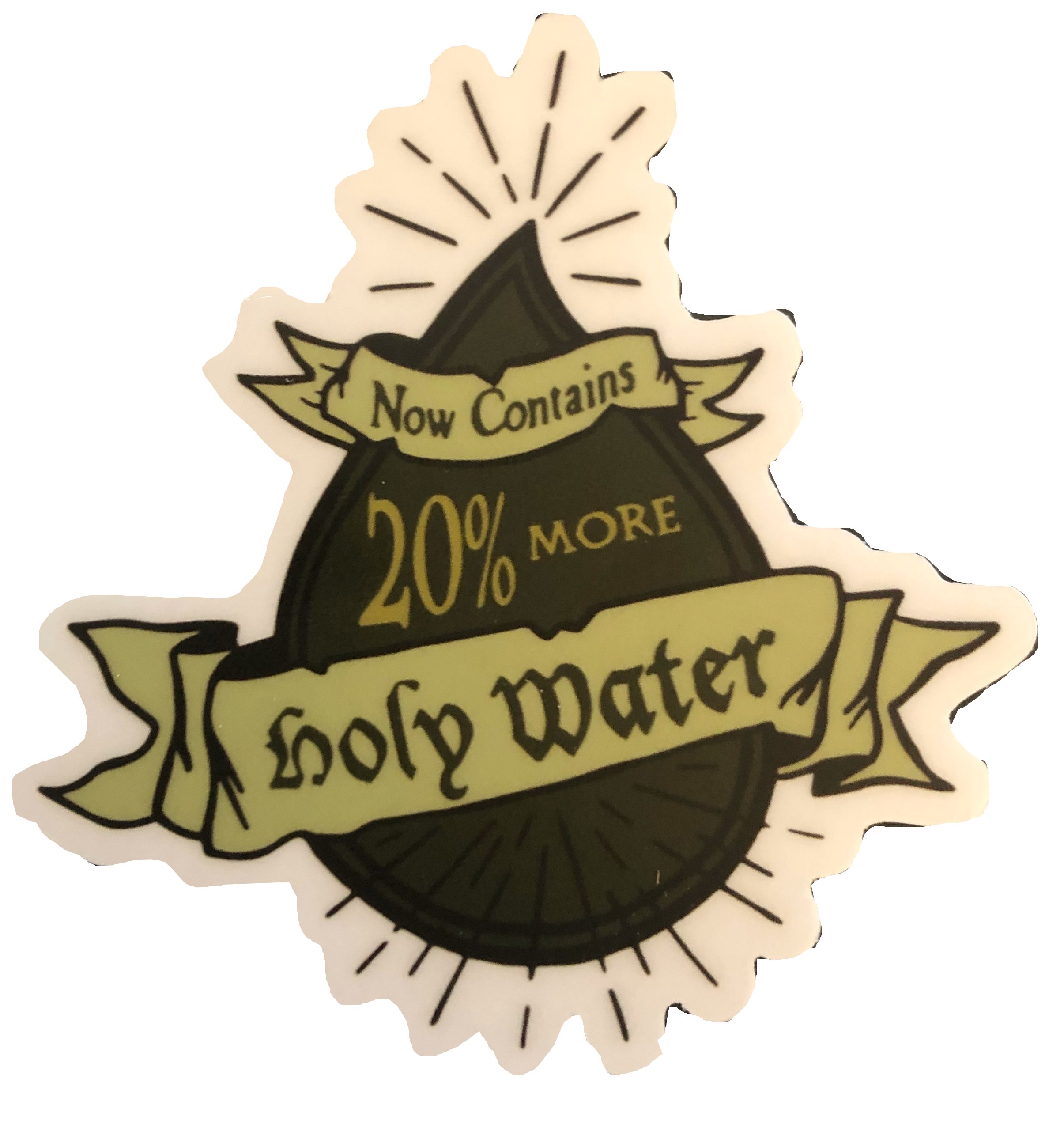 20% More Holy Water Sticker