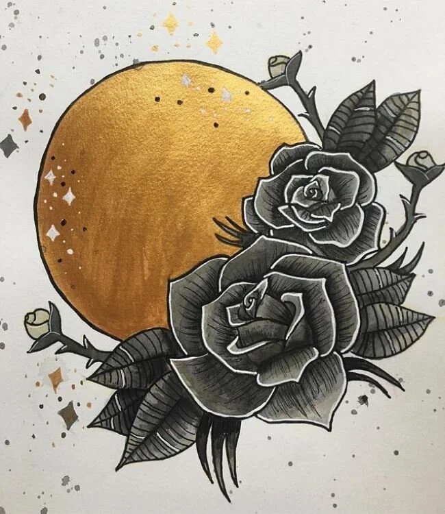 gold and ink rose.JPG