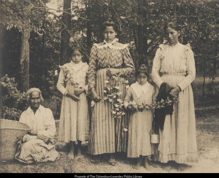 Native American women  Marion Stark Gaines Collection  ~  Columbus-Lowndes Public Library