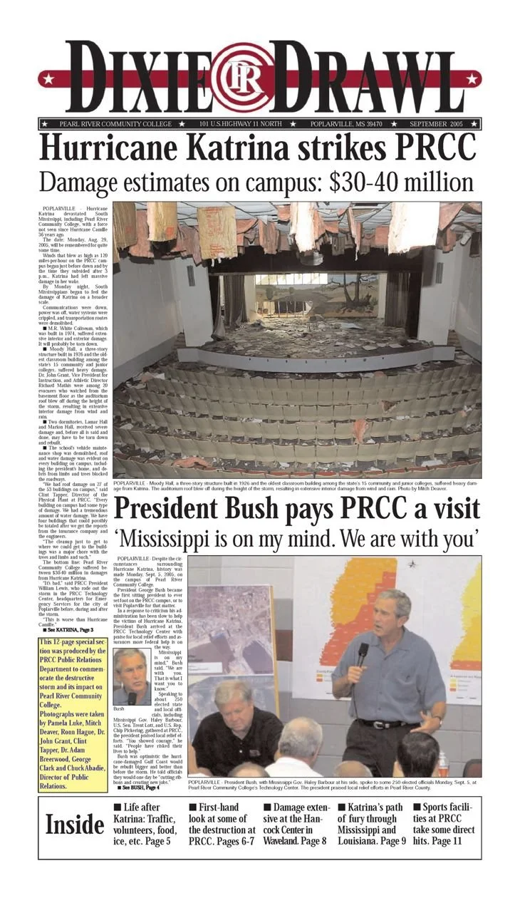 The Dixie Drawl, September 2005. Features extensive coverage of Hurricane Katrina's effects that hit the Gulf Coast, August 29, 2005.