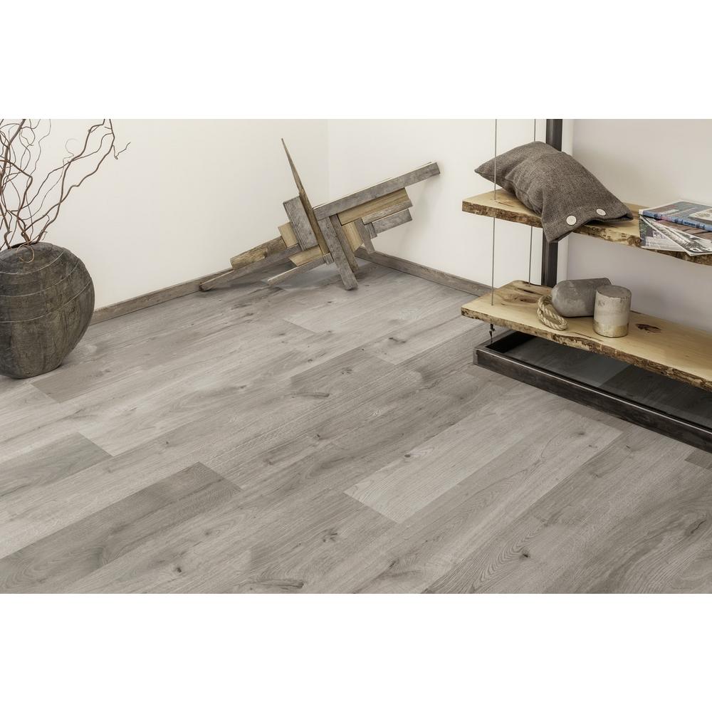 Castle Gray Oak 1/2 in. Thick x 6.26 in. wide x 50.79 in Length Engineered Hardwood Flooring