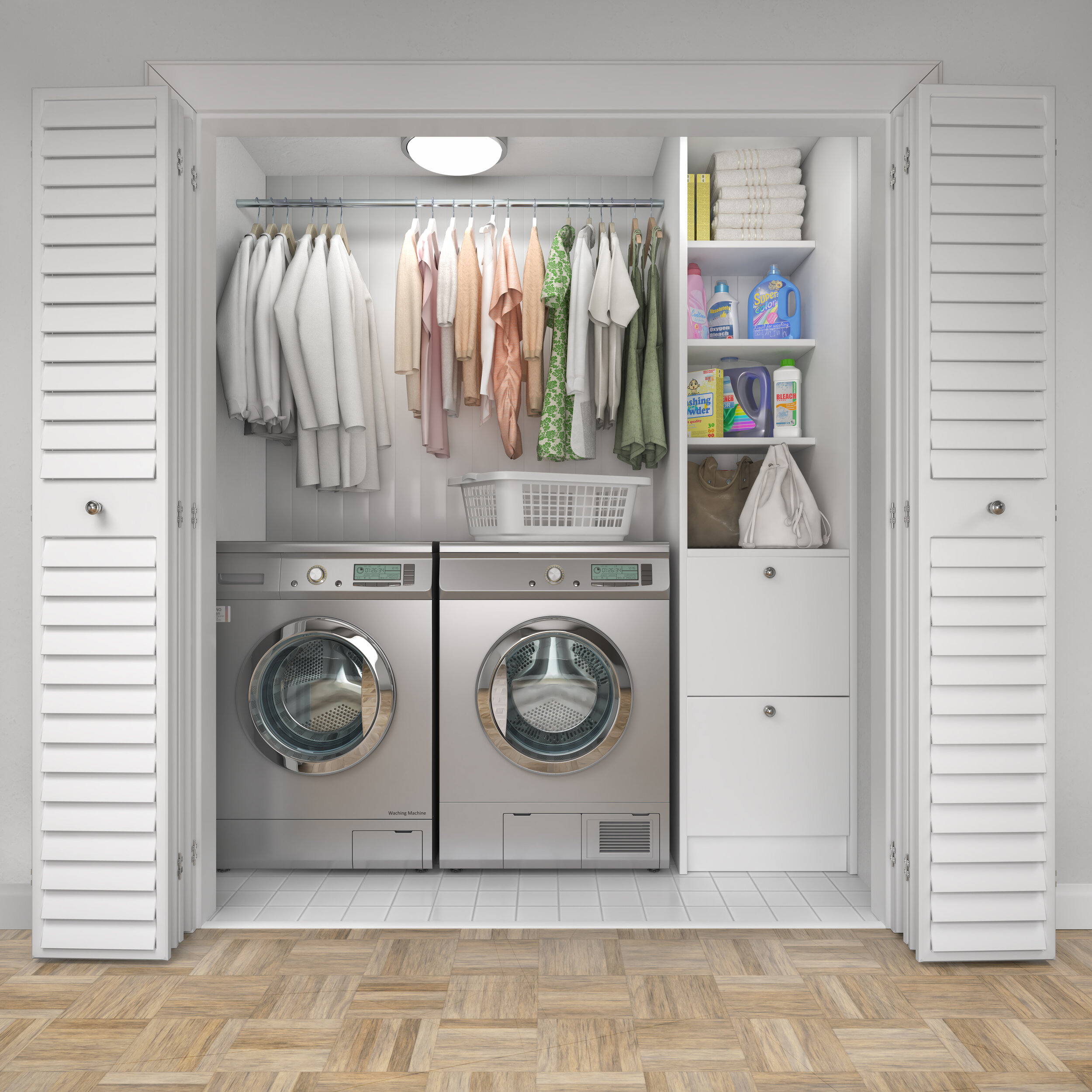 Space of the Week: A Brilliant Laundry Room Reno Maximizes Storage and  Counter Space