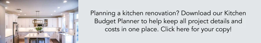 Download our free kitchen budget planner to help you keep all of your expenses in one convenient spot.