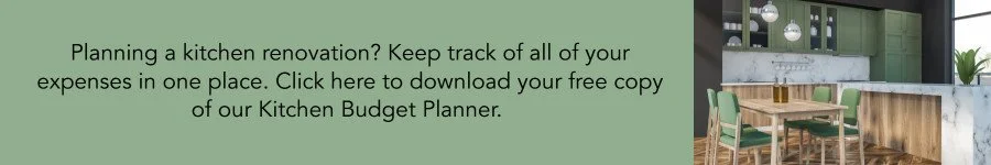 Kitchen Budget Planner download banner for homeowners planning a kitchen renovation.