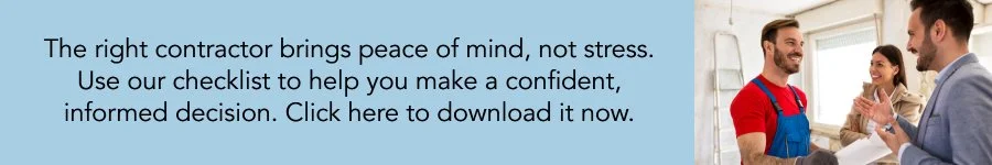 Download our free checklist to help you select the right contractor.