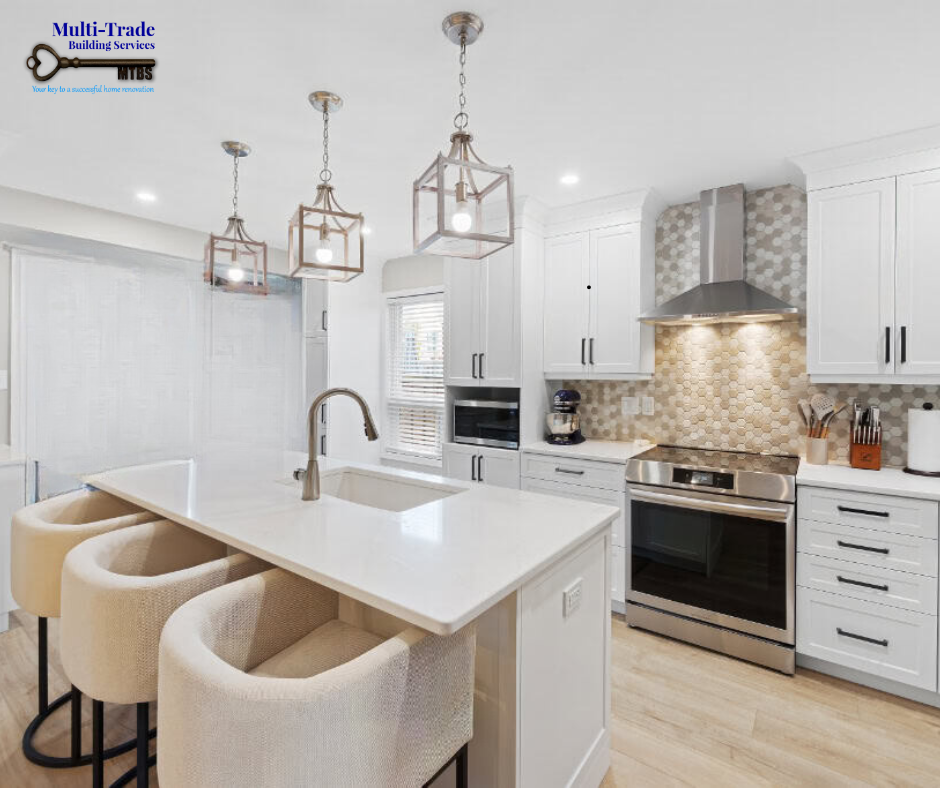 Open-concept kitchen featuring a large island with seating, creating an ideal gathering space for entertaining family and friends.