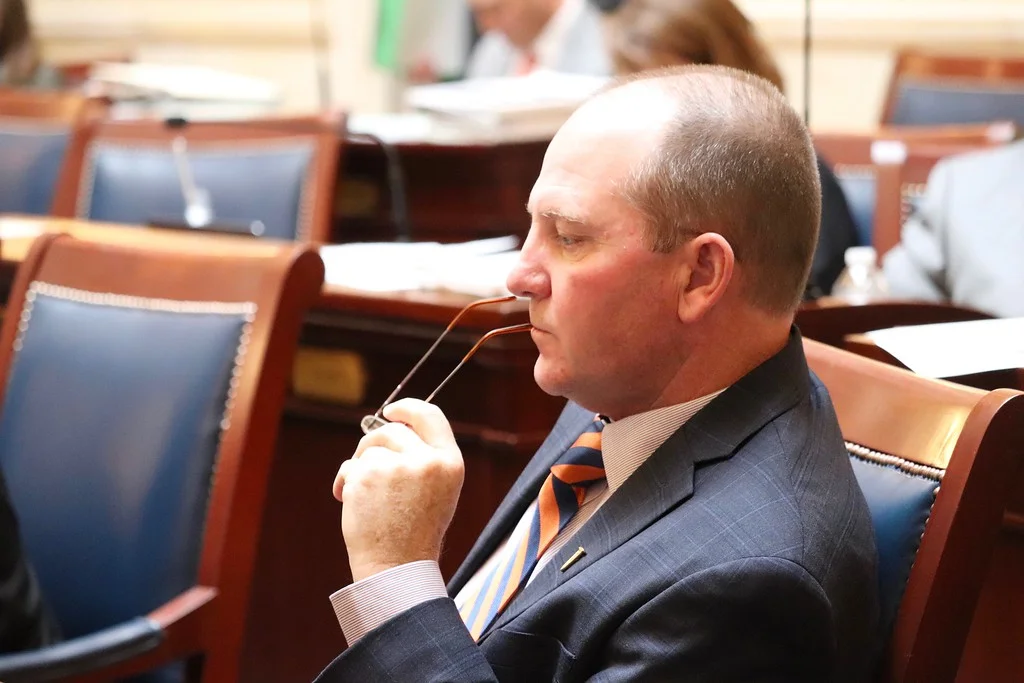 Sen. Scott Sandall on the Senate floor.