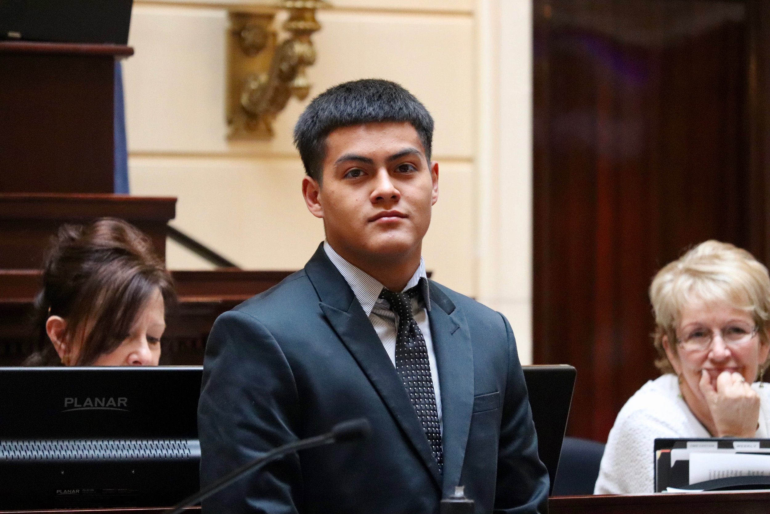 Felix Ortiz was honored with a citation for his life-saving efforts.