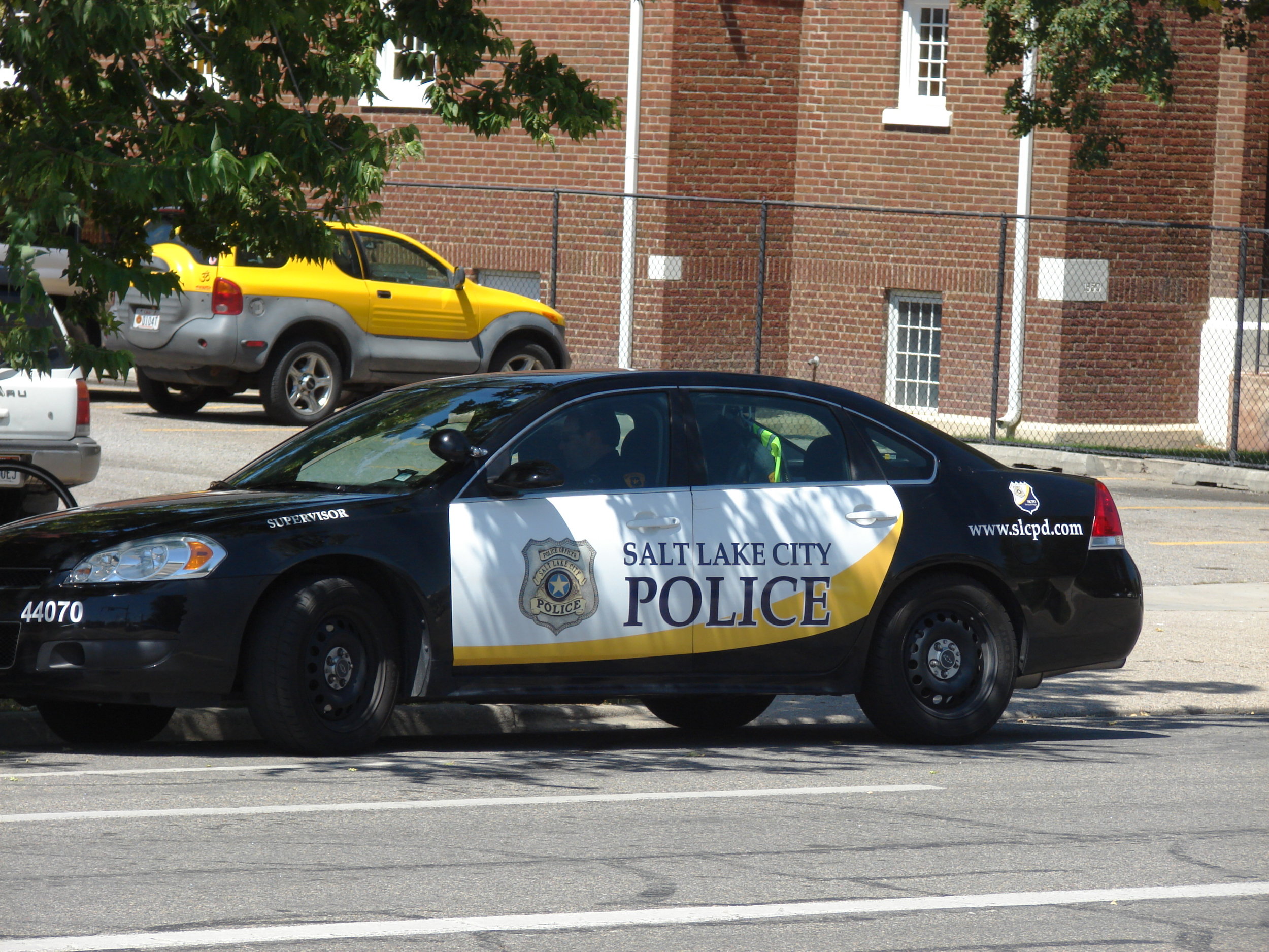 A Salt Lake City police cruiser.