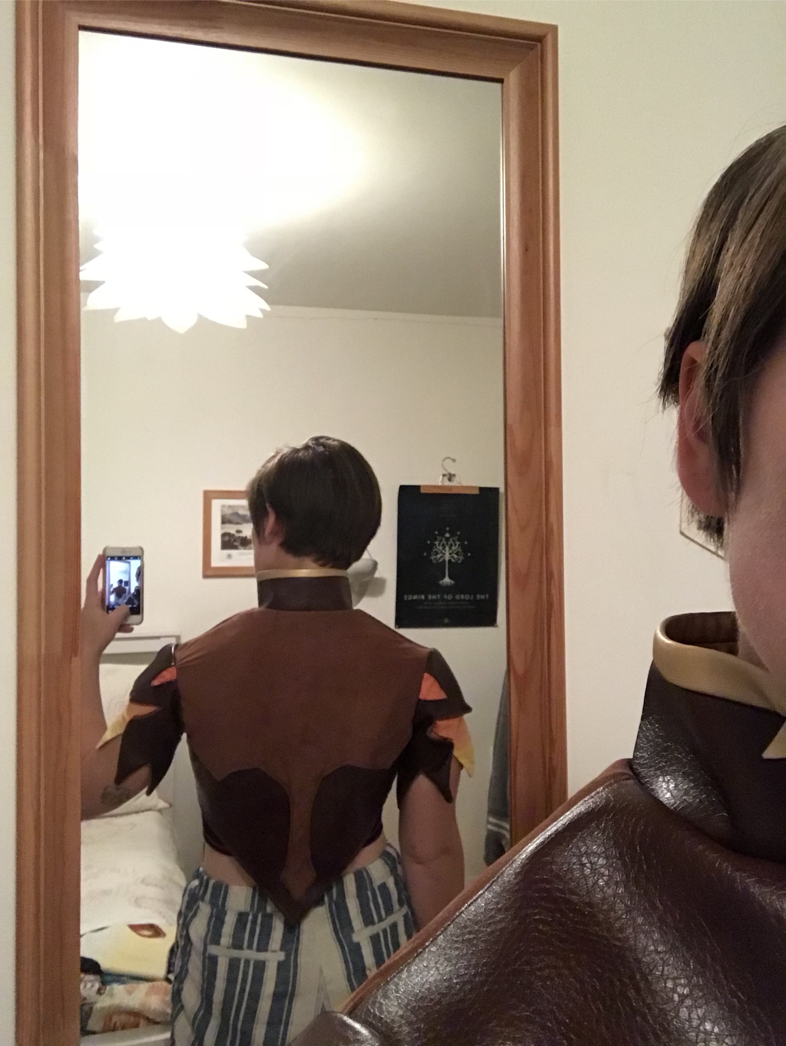 The updated jacket with sleeves attached.