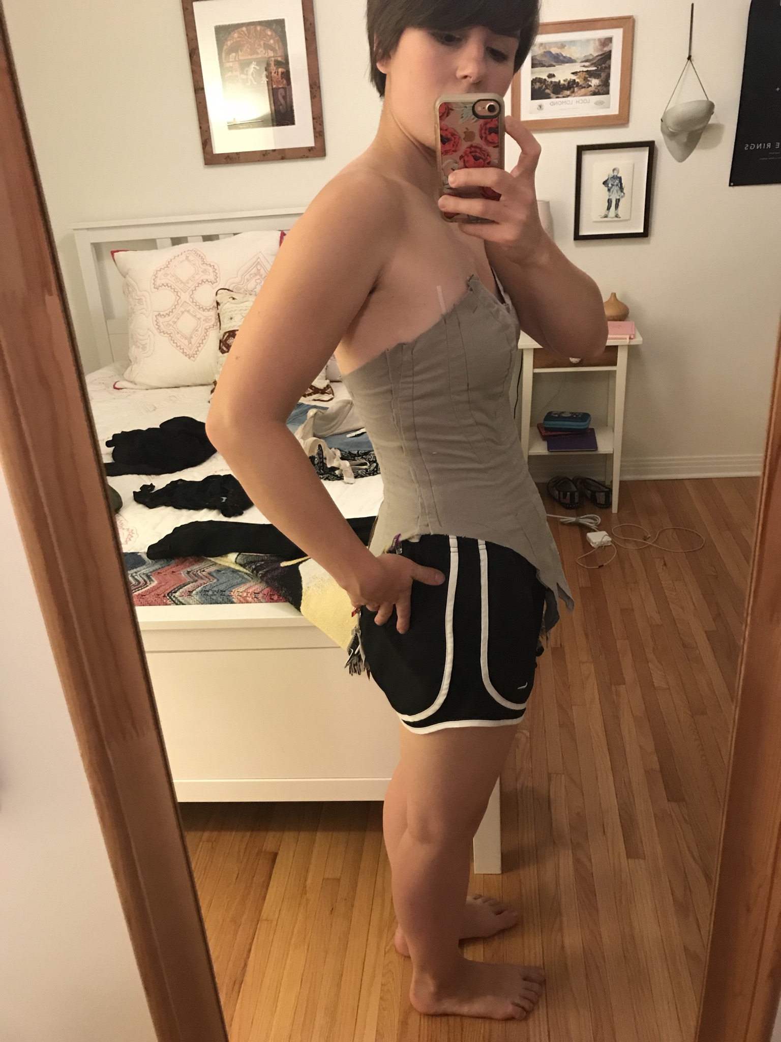 This was my second mock up of the bodice.