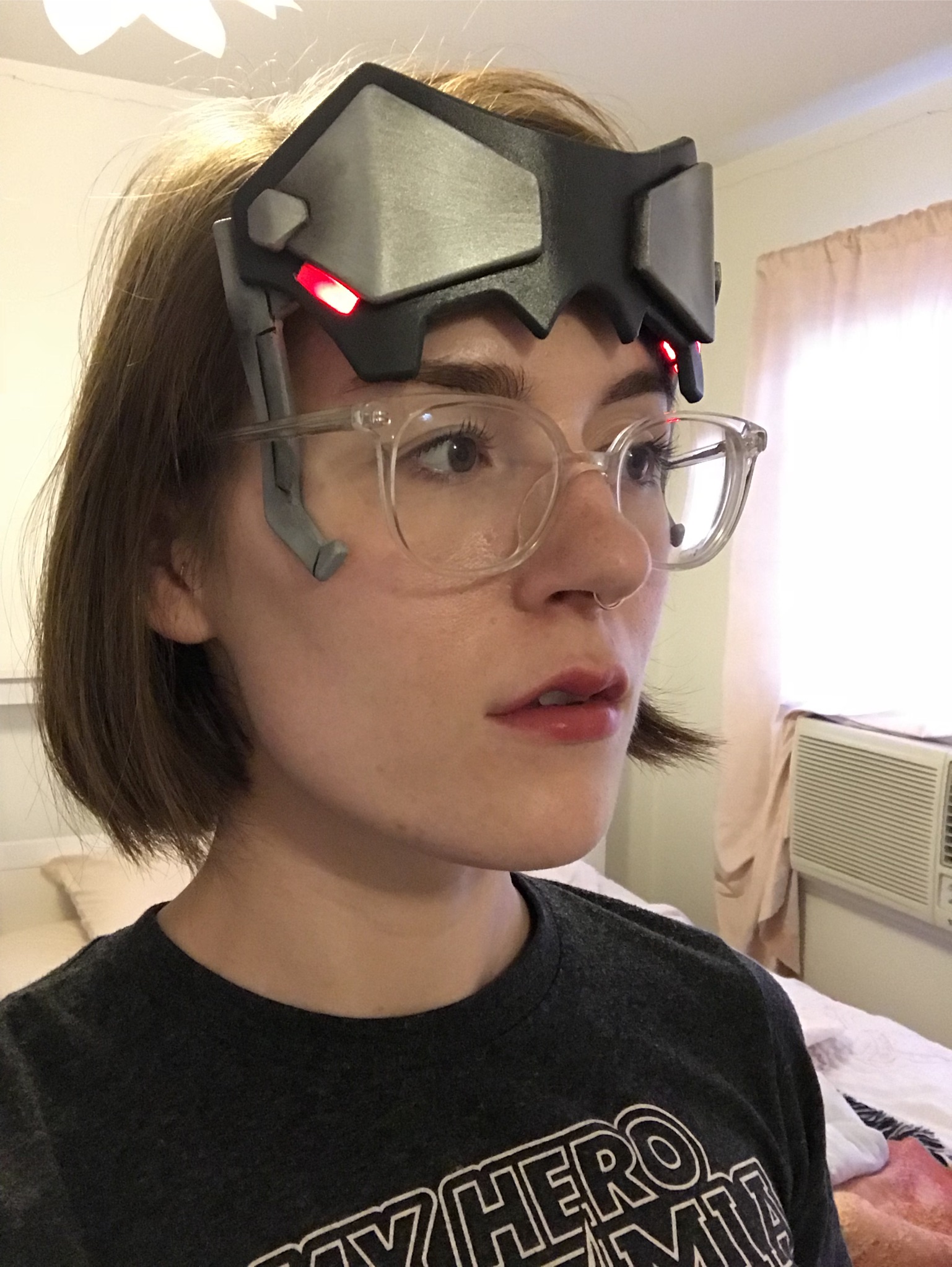 Visor with LEDs installed!