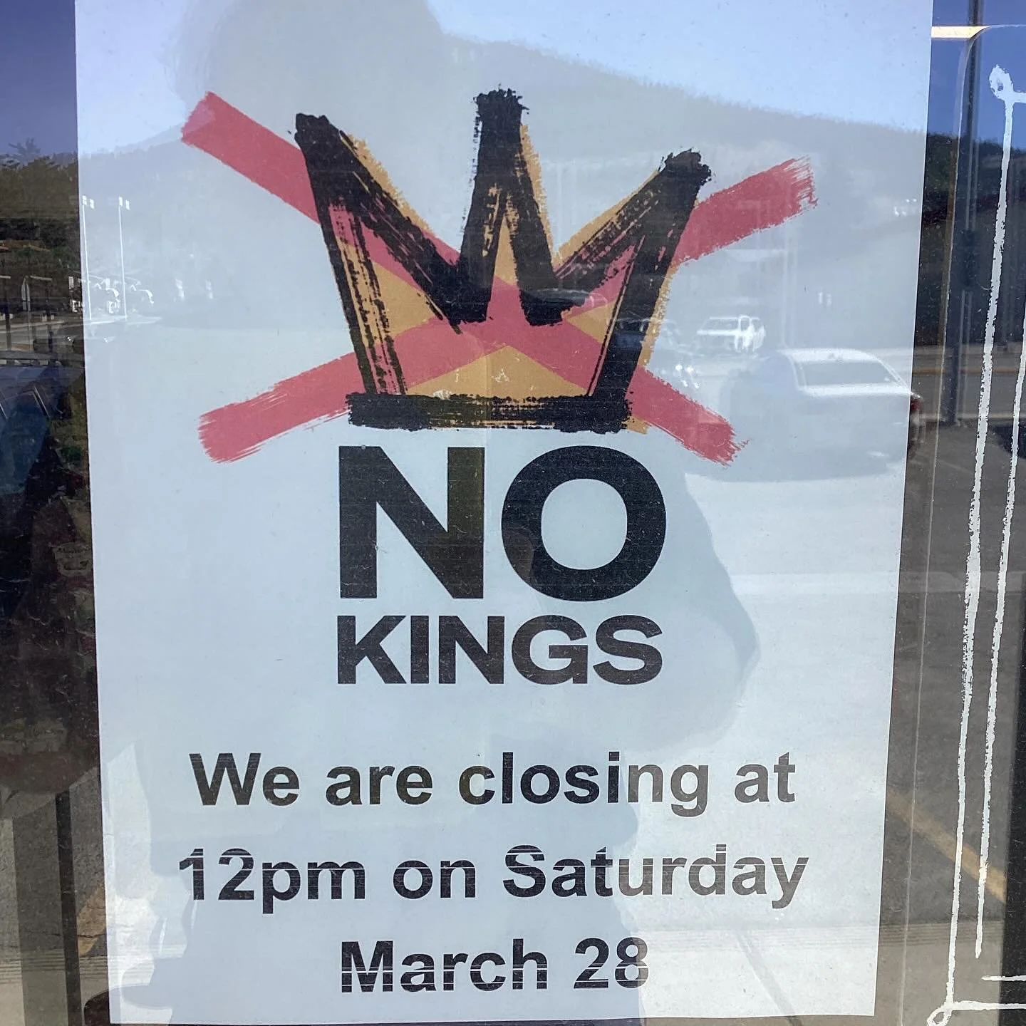 In solidarity with the No Kings protests on Saturday March 28th we will be closing at 12pm and encourage folks to attend the protest!