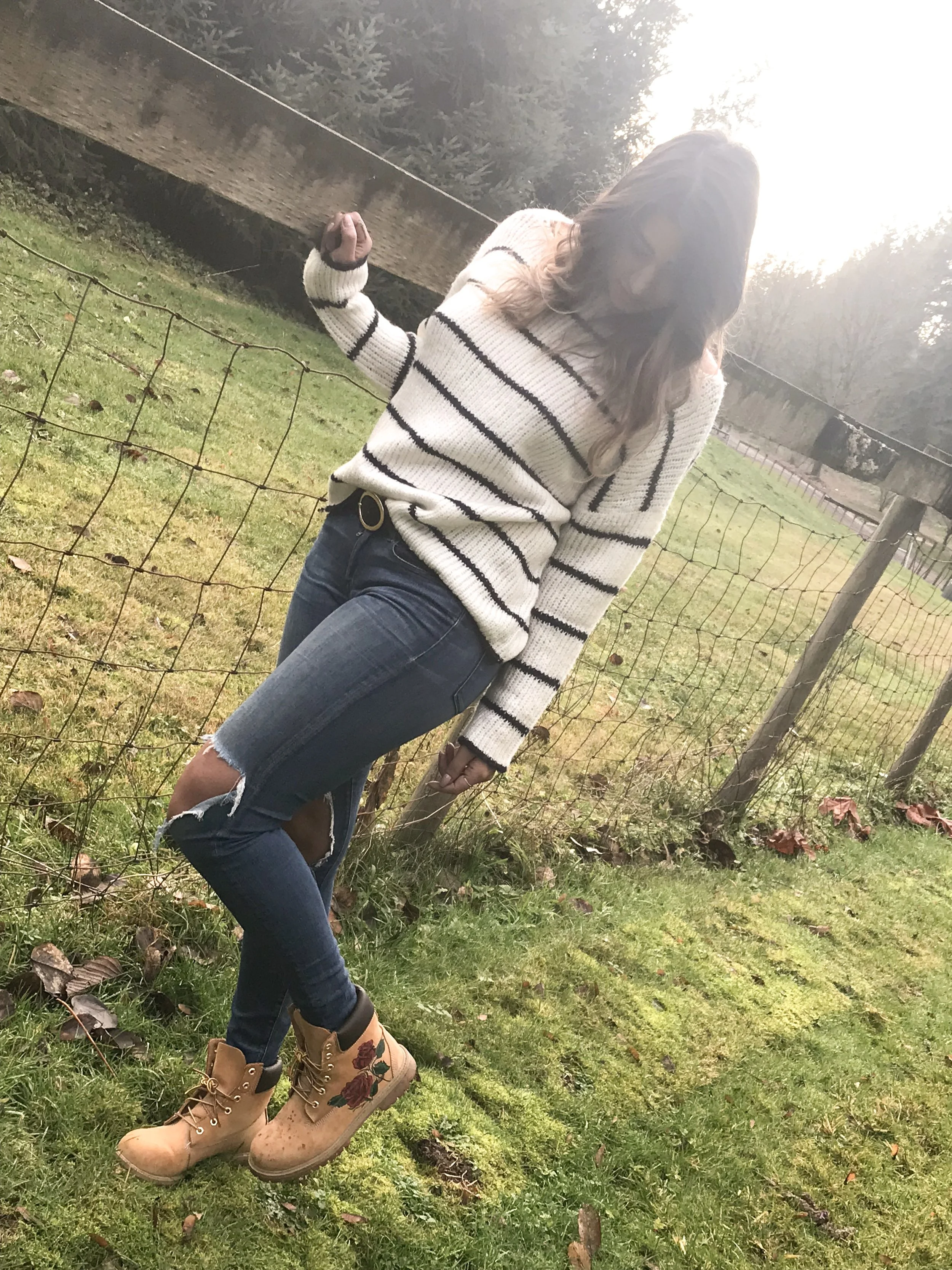 country girl in jeans